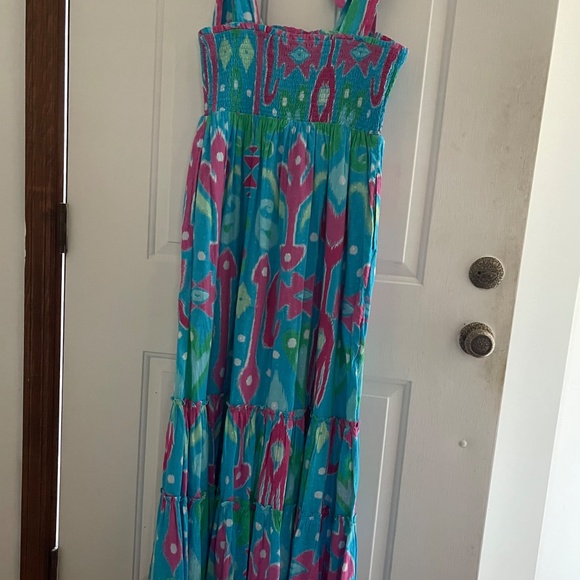 NWT Crown & Ivy Tiered Maxi Dress Ikat print - Picture 6 of 11